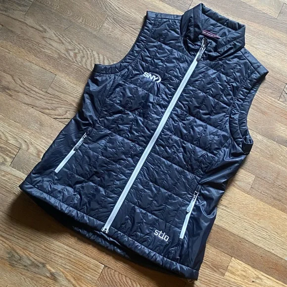 Stio Embroidered Women’s Boundary Black Azura Vest - Picture 13 of 14